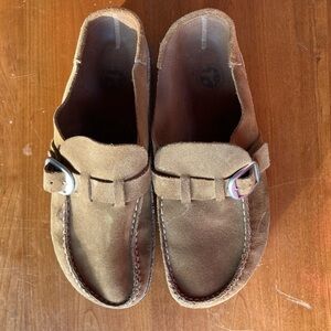 Birkenstock Buckley Leather Suede Tea Color | Narrow 7/7.5 / EU 38